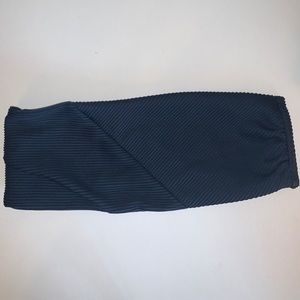 Ribbed hollister bandeau bikini top. Navy blue